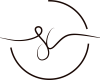 Monogramme noir sur transparent